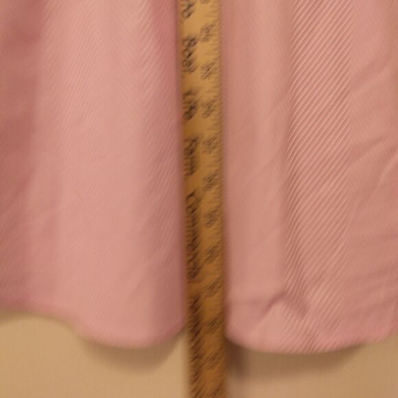 Bugatchi Uomu dress shirt  mens L Large 16 34/35 pink stripe long sleeve button - Picture 5 of 9